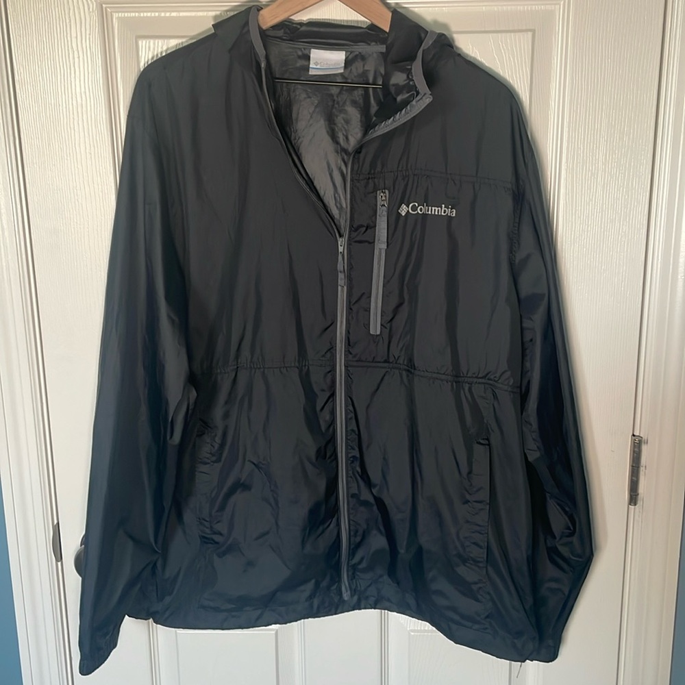 Columbia windbreaker rain jacket | mens Large